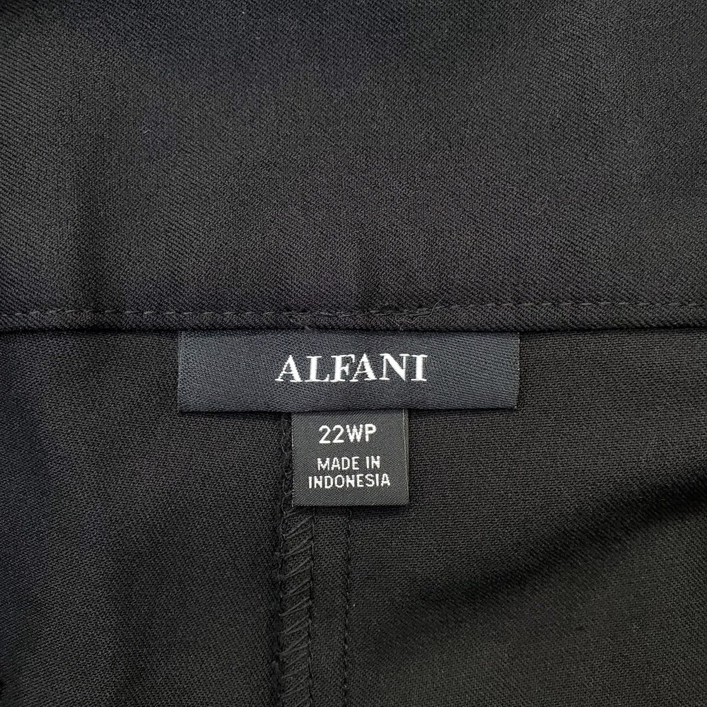 Alfani Tummy Control Pants Womens Petite 22WP Black Slim Straight Leg Relaxed - Picture 7 of 11
